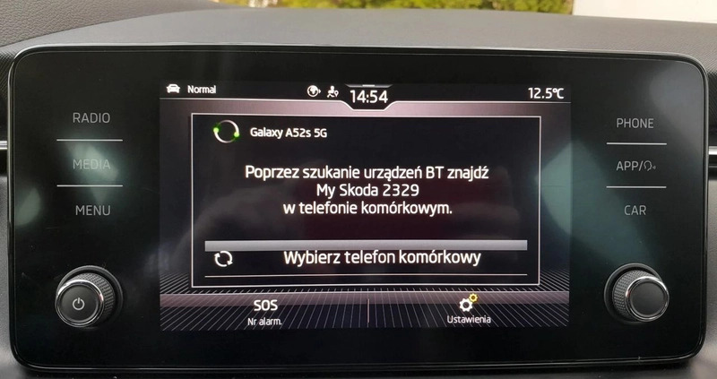 Skoda Scala cena 89900 przebieg: 66707, rok produkcji 2021 z Wyrzysk małe 254